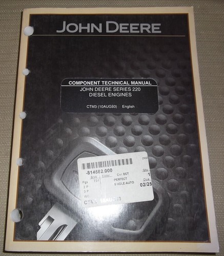 John deere 220 moteur - john,